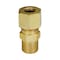 Everflow 1/4" O.D. COMP x 1/8" MIP Reducing Adapter Pipe Fitting, Lead Free Brass C68R-1418-NL - alternate 1